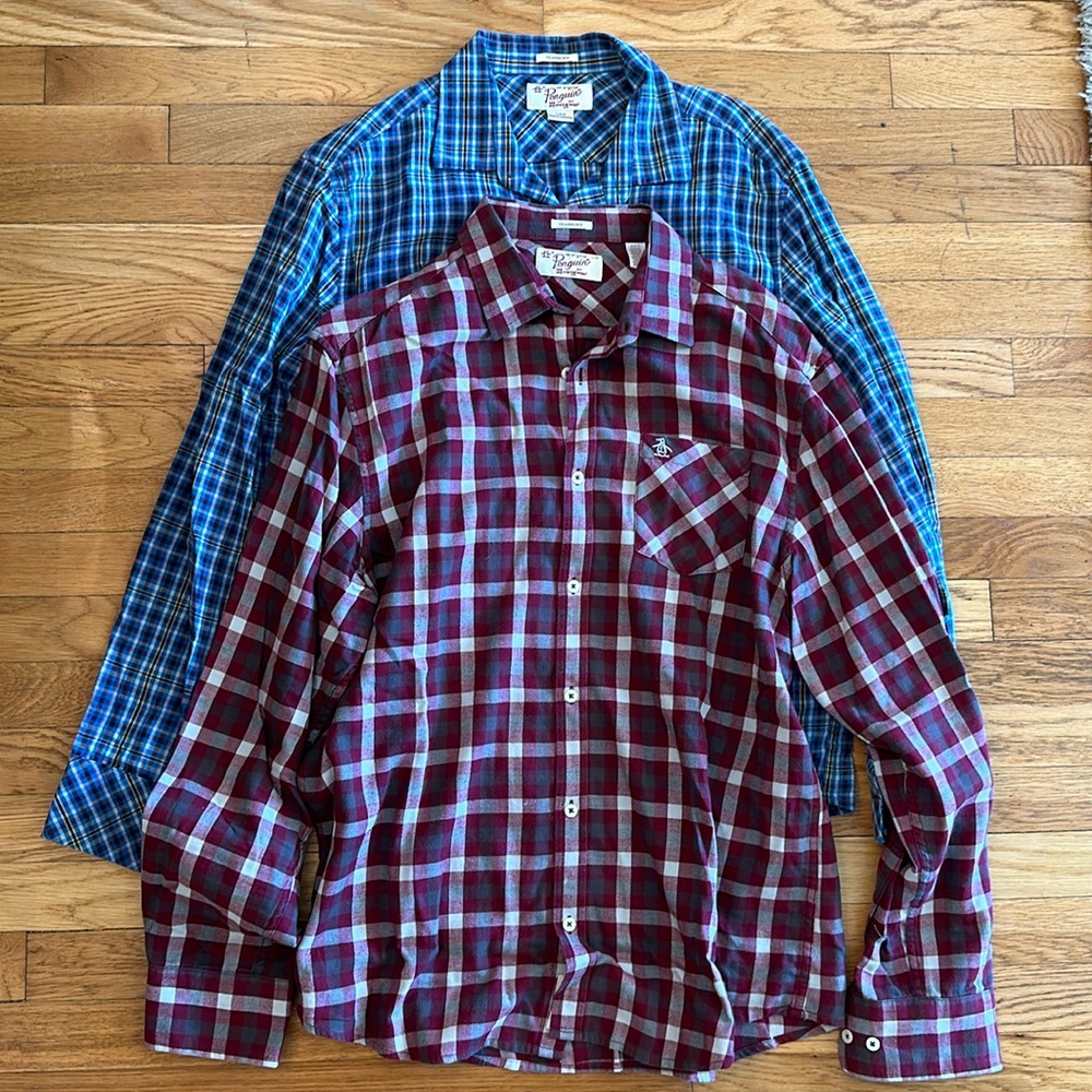 2 Penguin shirts